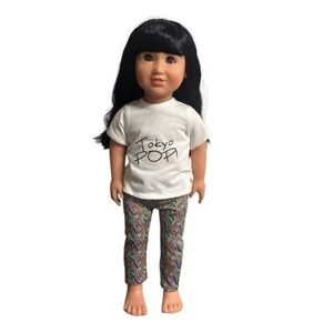 ADORA Doll with Black Hair and Colorful Pants 18 inches